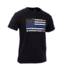 Rothco Kids Thin Blue Line US Flag T-Shirt, Extra Small, 6869-XS