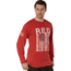 Rothco Long Sleeve R.E.D. Remember Everyone Deployed Athletic Fit T-Shirt - Mens, Red, Large, 11820-Red-L