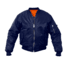 Rothco MA-1 Flight Jacket, Navy Blue, M, 7325-NavyBlue-M