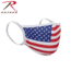 Rothco American Flag Reusable 3-Layer Face Mask, Polyester, Small/Medium, Red/White/Blue, 11280-RedWhiteBlue-SM