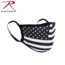 Rothco American Flag Reusable 3-Layer Face Mask, Polyester, Small/Medium, White, 11281-White-SM