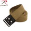 Rothco Military Web Belts w/ Open Face Buckle, Black, Coyote Brown, 54, 4292-Black-CoyoteBrown-54Inches