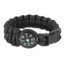 Rothco Paracord Compass Bracelet, Black, 7, 957-Black-7Inches