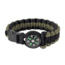 Rothco Paracord Compass Bracelet, Olive Drab/Black, 7, 999-OliveDrabBlack-7Inches