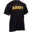 Rothco Physical Training Shirt, Black/Gold, S, 46020-Sm