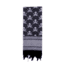 Rothco Skulls Shemagh Tactical Desert Scarf, White/Black, 8539-WhiteBlack