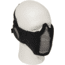 Rothco Steel Half Face Mask With Ear Guard - Black, 10857
