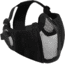 Rothco Steel Half Face Mask With Ear Guard - Black, 10857