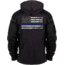 Rothco Thin Blue Line Concealed Carry Hoodie, Black, Small, 52071-Black-S