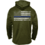 Rothco Thin Blue Line Concealed Carry Hoodie, Olive Drab, Extra Large, 52471-OliveDrab-XL