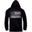 Rothco Thin Blue Line Concealed Carry Zippered Hoodie - Mens, Black, Small, 56071-S