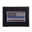 Rothco Thin Blue Line Flag Nylon Commando Wallet, 10649