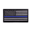Rothco Thin Blue Line Flag Patch - Iron On, 1709