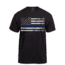 Rothco Thin Blue Line T-Shirt, Black, 4XL, 61553-Black-4XL