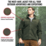 Rothco Trailsman Sherpa Fleece Jacket - Mens, Olive Drab, Small, 96625-OliveDrab-S