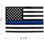 Rothco Transparent Thin Blue Line Flag Decal, Large, 12931-L