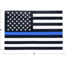 Rothco Transparent Thin Blue Line Flag Decal, Small, 12930-S