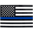 Rothco Transparent Thin Blue Line Flag Decal, Small, 12930-S