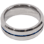 Rothco Tungsten Carbide Thin Blue Line Ring, Silver, 7, 19992-Silver-7
