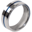 Rothco Tungsten Carbide Thin Blue Line Ring, Silver, 7, 19992-Silver-7