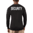 Rothco Two-Sided Security Long Sleeve T-Shirt - Mens, Small, 60230-S