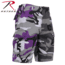 Rothco Two-Tone Camo BDU Short, Ultra Violet Purple / City Camo, Small, 1820-UltraVioletPurpleCityCamo-S