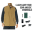 Rothco V2 Concealed Carry Soft Shell Vest, Coyote Brown, S, 86555-CoyoteBrown-S