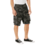Rothco Vintage Camo Paratrooper Cargo Shorts - Men's, Black Camo, Small, 613902037632