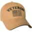 Rothco Vintage Veteran Low Profile Cap - Mens, Coyote Brown, 35990-CoyoteBrown