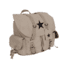 Rothco Vintage Weekender Canvas Backpack with Star, Khaki, 99158-Khaki