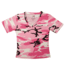 Rothco Womens Short Sleeve Camo V-Neck T-Shirt, Pink Camo, Extra Small, 8756-PinkCamo-XS