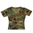 Rothco Womens Short Sleeve Camo V-Neck T-Shirt, Woodland Camo, Extra Small, 8066-WoodlandCamo-XS