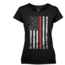 Rothco Womens Thin Red Line Longer T-Shirt, Extra Small, 5698-XS
