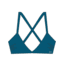 Roxy Beach Classics Fixed Triangle Bikini Top - Women's, Mykonos Blue, Medium, ERJX303833-BZF0-M