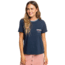 Roxy Broken Lines T-Shirt - Womens, Mood Indigo, Small, ERJZT04697-BSP0-S