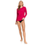 Roxy Enjoy Waves Long Sleeve UPF 50 Rashguard - Womens, Cerise, Small, ERJWR03368-MQT0-S