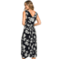Roxy In The Mood For Dance Wrap-Front Midi Dress - Womens, Anthracite Flower Of Love, Small, ERJWD03336-KVJ8-S