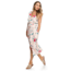 Roxy In The Mood For Dance Wrap-Front Midi Dress - Womens, Ivory Cream New Flowers, Small, ERJWD03336-TFM6-S
