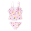 Roxy Lovely Aloha Tankini Bikini Set - Girl's, Rose Shadow Fruit Salad, 5, ERLX203103-MDA6-5