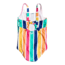 Roxy Maui Shade One-Piece Swimsuit - Girl's, Monaco Blue Pong Stripes, 5, ERLX103052-BYC3-5