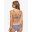 Roxy Printed Beach Classics Athletic Triangle Bikini Top - Womens, Mood Indigo Chaos S, Small, ERJX304071-BSP2-S