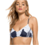 Roxy Printed Beach Classics Athletic Triangle Bikini Top - Womens, Mood Indigo Flying F, Small, ERJX304071-BSP6-S
