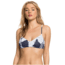 Roxy Printed Beach Classics Athletic Triangle Bikini Top - Womens, Mood Indigo Flying F, Small, ERJX304071-BSP6-S