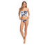 Roxy Printed Beach Classics Tankini Bralette Bikini Top - Womens, Mood Indigo Flying F, Small, ERJX304074-BSP6-S