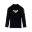 Roxy Whole Hearted Long Sleeve Rashguard - Girls, Anthracite, 10/Medium, ERGWR03182-KVJ0-10/M