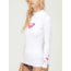Roxy Whole Hearted Ls - Womens, White, Medium, ERJWR03221-WBB0-M