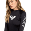 Roxy Wholehearted Long Sleeve Rashguard - Womens, Anthracite, Small, ERJWR03408-KVJ0-S