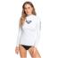 Roxy Wholehearted Long Sleeve Rashguard - Womens, White, Medium, ERJWR03408-WBB1-M