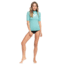 Roxy Wholehearted Short Sleeve Rashguard - Womens, Canton, Medium, ERJWR03409-GHT0-M
