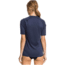 Roxy Wholehearted Short Sleeve Rashguard - Womens, Mood Indigo, Medium, ERJWR03409-BSP0-M